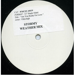 Ultra High Are You Ready For Love USED VINYL 12INCH PROMO WHITE LABEL SINGLE SIDED