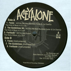 Aceyalone Faces / Guidelines 94 / Fortitude USED VINYL 12INCH 33 S RPM REPRESS