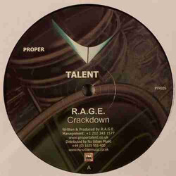 R.A.G.E. (2) Crackdown USED VINYL 12INCH 45 RPM