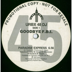 Good Bye FBI Paradise Express USED VINYL 12INCH 45 RPM PROMO