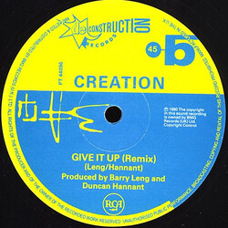 Creation Give It Up USED VINYL 12INCH 45 RPM SINGLE