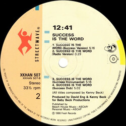 Just-Ice / 12:41 Put That Record Back On / Success Is The Word USED VINYL 12INCH 33 S RPM