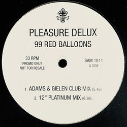 Pleasure Deluxe 99 Red Balloons USED VINYL 12INCH PROMO