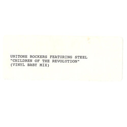 Unitone Rockers / Black Steel Children Of The Revolution (Vinyl Baby Mix) USED VINYL 12INCH WHITE LABEL
