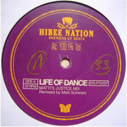 Hibee Nation Life Of Dance USED VINYL 12INCH PROMO