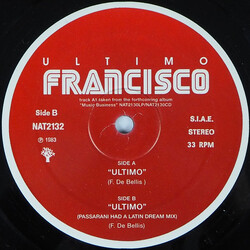 Francisco Ultimo USED VINYL 12INCH 45 RPM