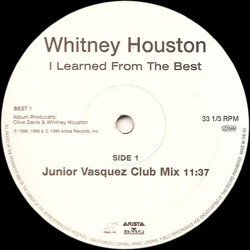 Whitney Houston I Learned From The Best USED VINYL 12INCH 33 S RPM PROMO
