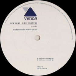 Xtra Large Mind Made Up USED VINYL 12INCH 45 RPM PROMO