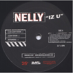 Nelly Iz U USED VINYL 12INCH PROMO