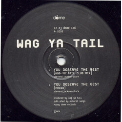 Wag Ya Tail You Deserve The Best USED VINYL 12INCH 33 S RPM PROMO