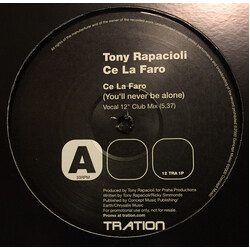 Tony Rapacioli Ce La Faro (You'll Never Be Alone) USED VINYL 12INCH 33 S RPM PROMO
