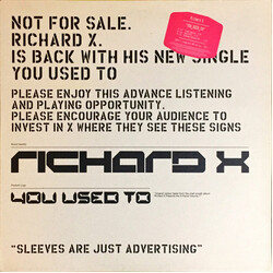 Richard X You Used To USED VINYL 12INCH ADVANCE SINGLE PROMO