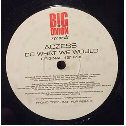 Aczess Do What We Would USED VINYL 12INCH PROMO SINGLE SIDED