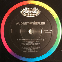 Audrey Wheeler Irresistible USED VINYL 12INCH 33 S RPM