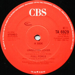 Full Force Unselfish Lover (The '86 Remix) USED VINYL 12INCH