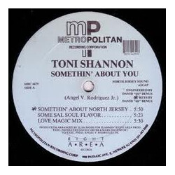 Toni Shannon Somethin' About You USED VINYL 12INCH 33 S RPM