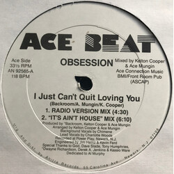 Obsession (5) I Just Can't Quit Loving You USED VINYL 12INCH 33 S RPM
