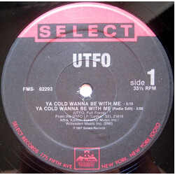 UTFO Ya Cold Wanna Be With Me USED VINYL 12INCH 33 S RPM