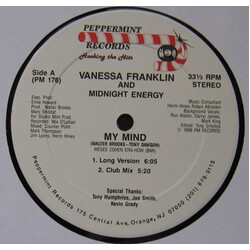 Vanessa Franklin / Midnight Energy My Mind USED VINYL 12INCH 33 S RPM