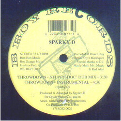 Sparky D Throwdown USED VINYL 12INCH 33 S RPM REPRESS