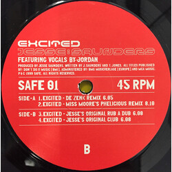 Jesse Saunders Excited USED VINYL 12INCH 45 RPM