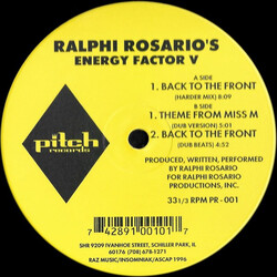 Ralphi Rosario Energy Factor V USED VINYL 12INCH 33 S RPM