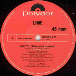 Lime (2) Guilty USED VINYL 12INCH 45 RPM
