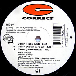 Grav C'mon / Snake Bite USED VINYL 12INCH 33 S RPM
