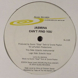 Jazmina Can't Find You USED VINYL 12INCH 33 S RPM