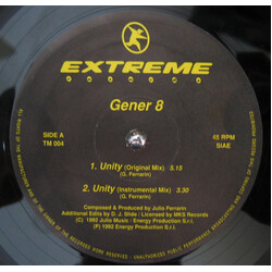 Gener 8 Unity USED VINYL 12INCH 45 RPM