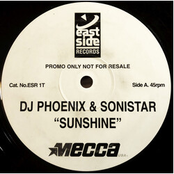 DJ Phoenix & Sonistar Sunshine USED VINYL 12INCH PROMO 45 RPM