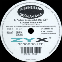 Justine Earp Ooo-La-La-La USED VINYL 12INCH 33 S RPM