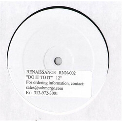 Renaissance (2) Do It To It USED VINYL 12INCH PROMO WHITE LABEL
