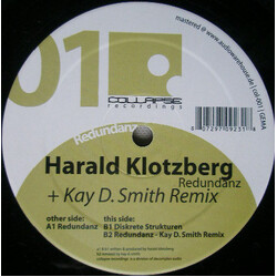 Harald Klotzberg Redundanz USED VINYL 12INCH