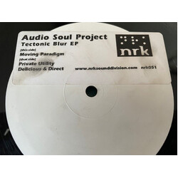 Audio Soul Project Tectonic Blur EP USED VINYL 12INCH 33 S RPM EP WHITE LABEL