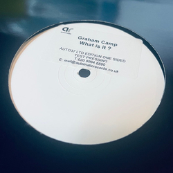 Graham Camp What Is It? USED VINYL 12INCH SINGLE SIDED LIMITED EDITION TEST PRESSING