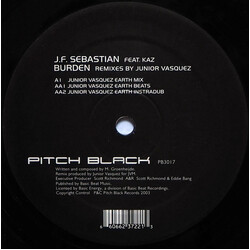 JF Sebastian / Kaz (4) Burden (Remixes By Junior Vasquez) USED VINYL 12INCH 33 S RPM