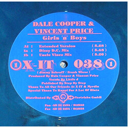 Dale Cooper / Vincent Price Girls 'N' Boys USED VINYL 12INCH