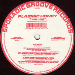 Plasmic Honey One Life USED VINYL 12INCH 45 RPM STEREO