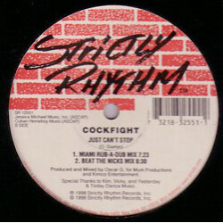 Cockfight Just Can't Stop USED VINYL 12INCH 33 S RPM