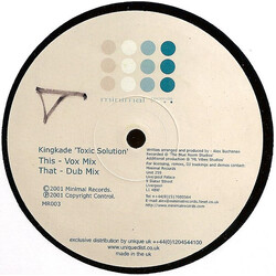 Kingkade Toxic Solution USED VINYL 12INCH