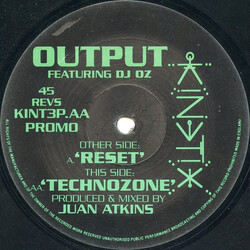 Output (3) / DJ Oz Reset / Technozone USED VINYL 12INCH 45 RPM PROMO