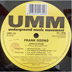 Frank Ozono Ohh-D-Dub USED VINYL 12INCH 33 S RPM