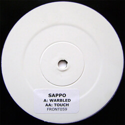 DJ Sappo Warbled / Touch USED VINYL 12INCH 45 RPM PROMO WHITE LABEL