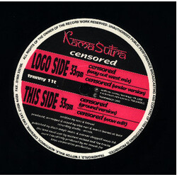 Kamasutra Censored USED VINYL 12INCH 33 S RPM
