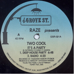 Raze / Two Cool It's A Party USED VINYL 12INCH 45 RPM