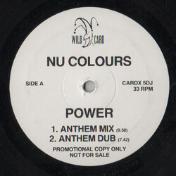 Nu Colours Power USED VINYL 12INCH 33 S RPM PROMO