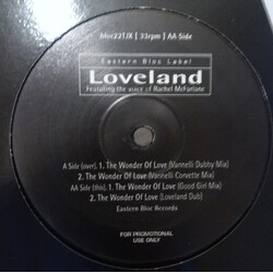 Loveland The Wonder Of Love USED VINYL 12INCH 33 S RPM PROMO