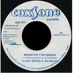 Rappa Robert / Jim Brown (2) Minister For Ganja Vinyl 7" USED