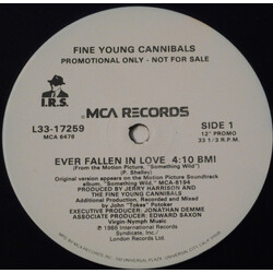 Fine Young Cannibals Ever Fallen In Love USED VINYL 12INCH SINGLE PROMO 33 S RPM
